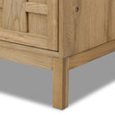 Alessio Media Console - Aged Natural Oak Veneer