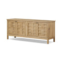 Alessio Media Console - Aged Natural Oak Veneer
