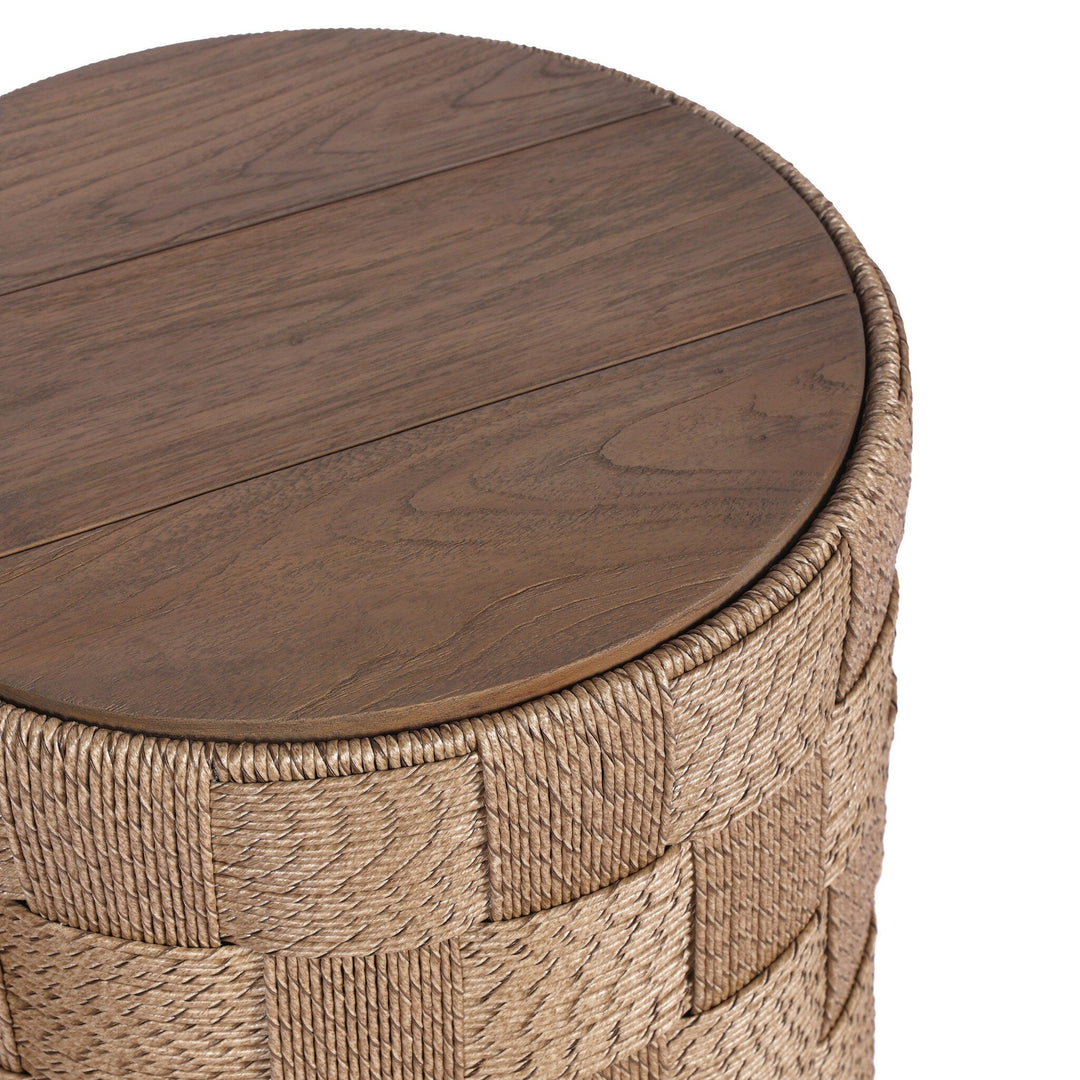 Brandt Outdoor End Table - Stained Toasted Brown