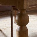 Blinn Oval Leaf Extension Dining Table - Worn Oak Veneer