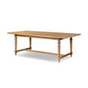 Blinn Oval Leaf Extension Dining Table - Worn Oak Veneer