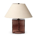 Saylor Table Lamp - Brown Cast Glass