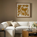 Otomi Framed Textile - Walnut 2.5