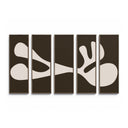 Organic Shape II Set by Four Hands Art Studio - Rustic 2.5 Walnut | 100" x 61"
