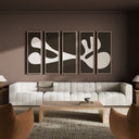 Organic Shape II Set by Four Hands Art Studio - Natural 2.5 Maple | 80" x 48"