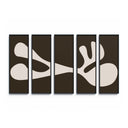 Organic Shape II Set by Four Hands Art Studio - Black 2.5 Maple | 100" x 61"