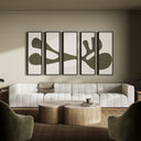 Organic Shape III Set by Four Hands Art Studio - Black 2.5 Maple | 80" x 48"