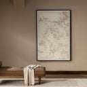 Paisaje Flotante XVIII by Adrian White - Black Vertical Grain 2.5 White Oak | 72" x 48"