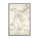 Paisaje Flotante XVIII by Adrian White - Black Vertical Grain 2.5 White Oak | 60" x 40"