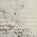 Paisaje Flotante XIII by Adrian White - Black Vertical Grain 2.5 White Oak | 60" x 47"