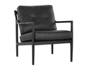 Gilmore Lounge Chair - Black - Black Leather