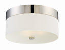 Libby Langdon Grayson 16'' Polished Nickel Flush Mount