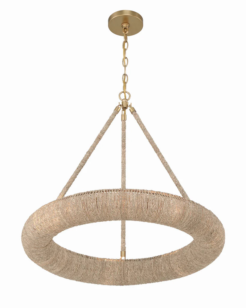 Oakley Small 6 Light Soft Gold Chandelier