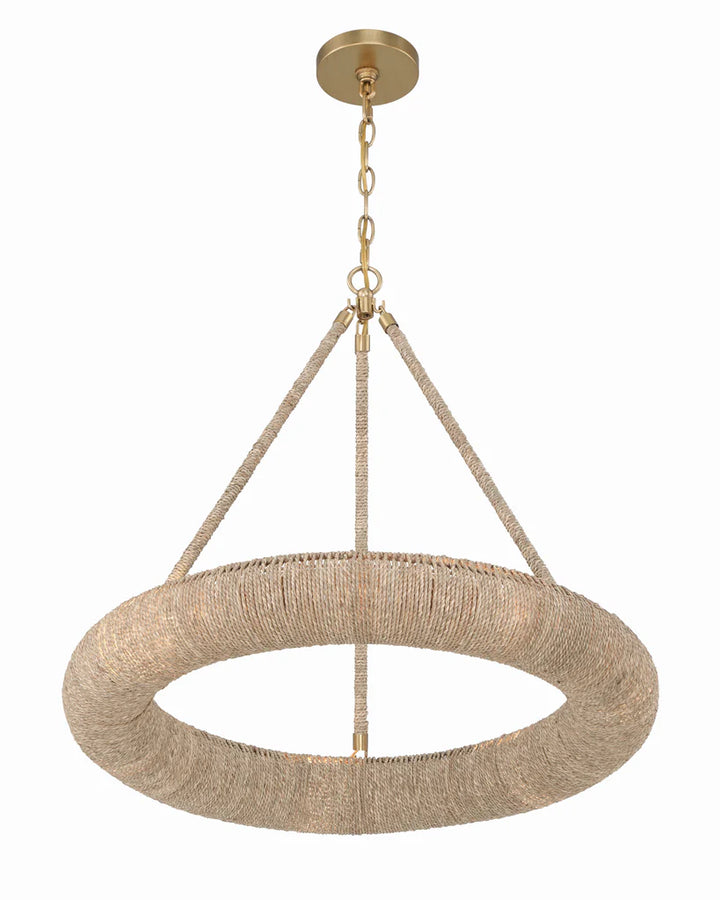 Oakley Small 6 Light Soft Gold Chandelier