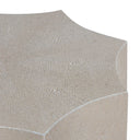 Marilyn Shagreen Side Table Small | Ivory Grey