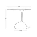 Rizzo Accent Table | Brass