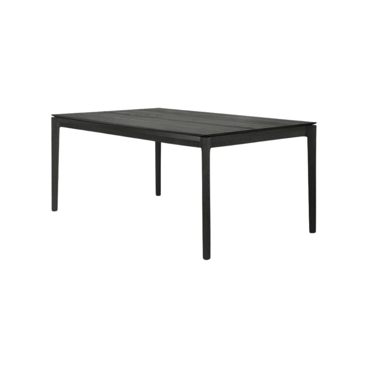 Bok Extendable Dining Table - Varnished Oak - Black