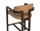 Madrone Barstool - Brown - Ludlow Sesame Leather