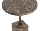 Mizani End Table - Marble Look - Dark Emperador
