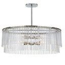 Bleecker 36'' Polished Chrome Oval Chandelier
