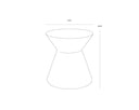 Astley End Table - Marble Look - Grey