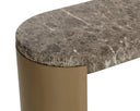 Cavette Console Table - Marble Look - Dark Emperador