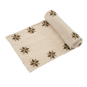 Embroidered Star Table Runner Green