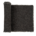 Selena Linen Table Runner Dark Grey - 108"L