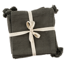 Tassel Napkin, Gunmetal