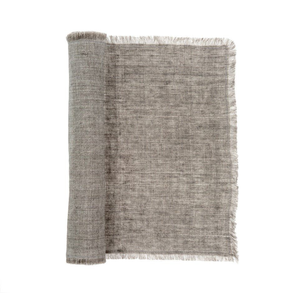 Linen Table Runner | Warm Grey