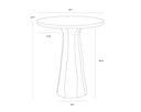 Kliff Bar Table - Travertine Look - Natural