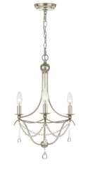 Metro 15.5'' Antique Silver Chandelier