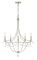 Metro 27.5'' Antique Silver Chandelier