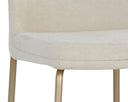 Zeke Counter Stool - Antique Brass - Bergen Ivory