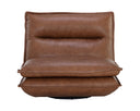 Colson Swivel Armless Chair - Cognac Leather