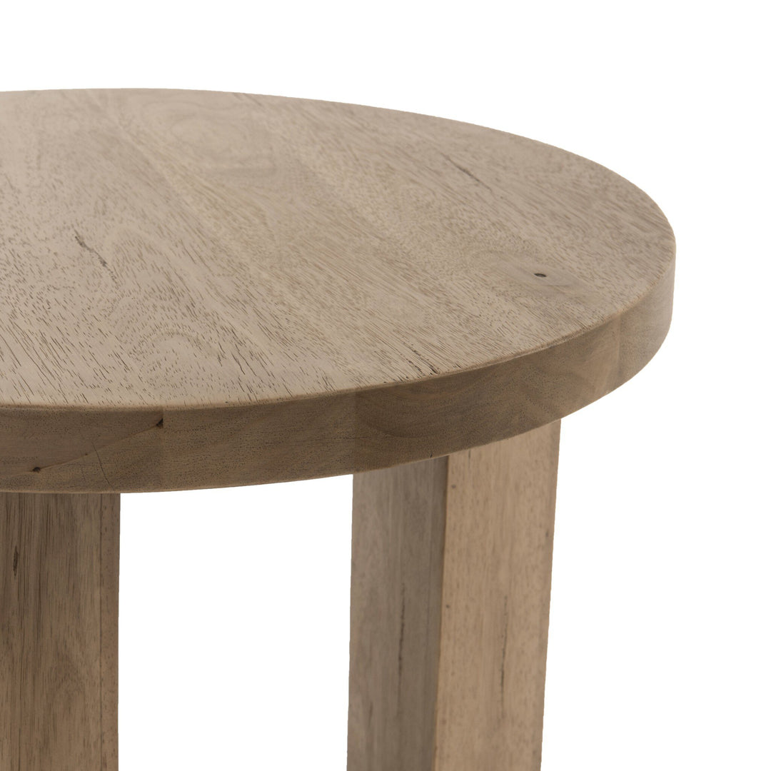 Marion End Table | Light Brushed Parawood