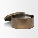 Josephine Round Antique Gold Metal Box Set