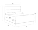 Yasmine Bed - King - Zenith Alabaster