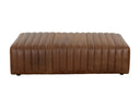 Lewin Ottoman - Rectangular - Lucia Tobacco Leather
