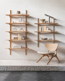 Pi Wall Shelf | Oak | 5 Shelves