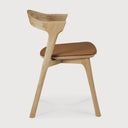 Bok Dining Chair | Varnished Oak | Cognac Leather