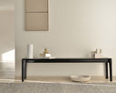 Bok Bench | Varnished Oak | Black | 57" X 14"