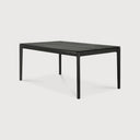 Bok Extendable Dining Table | Varnished Oak | Black | Rectangular | 55"|87" X 35"