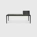 Bok Extendable Dining Table | Varnished Oak | Black | Rectangular | 55"|87" X 35"