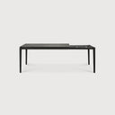 Bok Extendable Dining Table | Varnished Oak | Black | Rectangular | 55"|87" X 35"