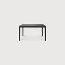 Bok Extendable Dining Table | Varnished Oak | Black | Rectangular | 55"|87" X 35"