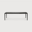 Bok Extendable Dining Table | Varnished Oak | Black | Rectangular | 63"|94" X 35"
