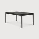 Bok Extendable Dining Table | Varnished Oak | Black | Rectangular | 63"|94" X 35"