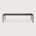 Bok Extendable Dining Table | Varnished Oak | Black | Rectangular | 71"|110" X 39"