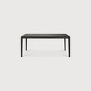 Bok Extendable Dining Table | Varnished Oak | Black | Rectangular | 71"|110" X 39"